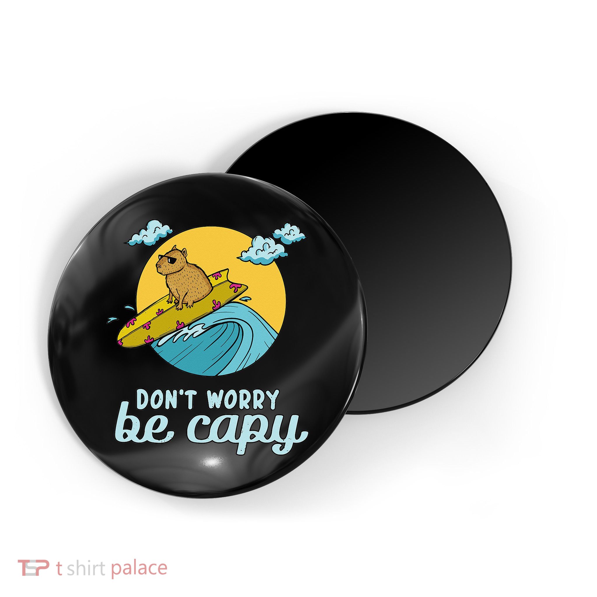 Don't Worry Be Capy Rodent South American Capybara Magnet
