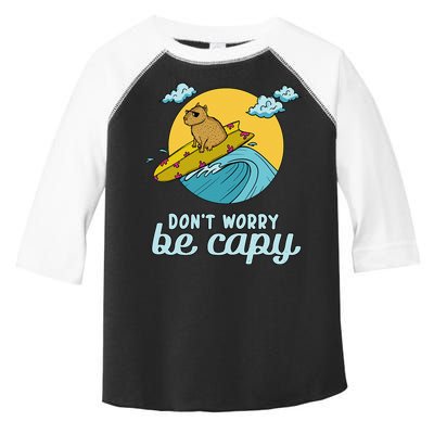 Don't Worry Be Capy Rodent South American Capybara Toddler Fine Jersey T-Shirt