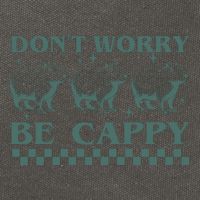DonT Worry Be Cappy Funny Capybara Cotton Canvas Backpack