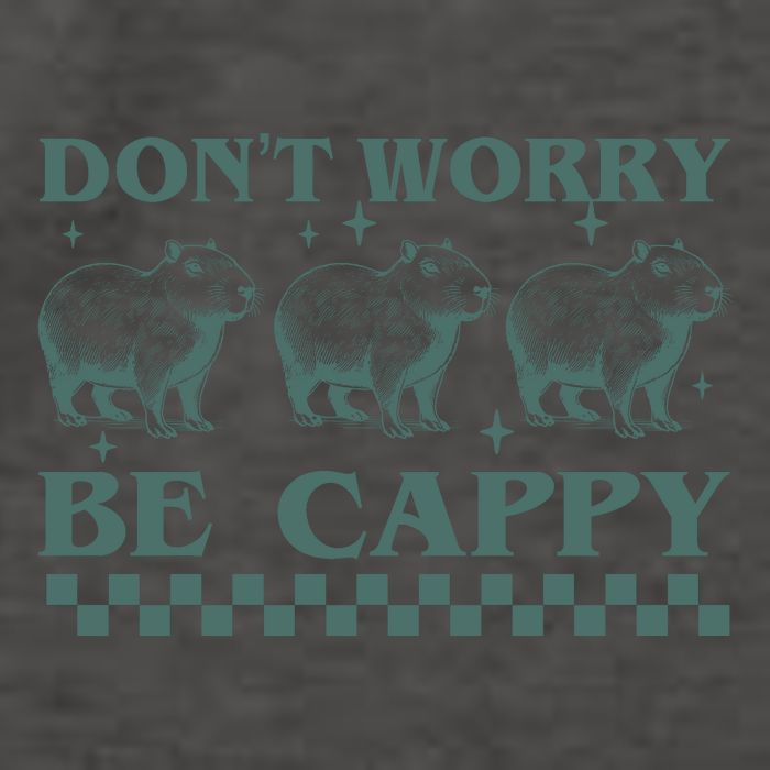 DonT Worry Be Cappy Funny Capybara Vector Backpack