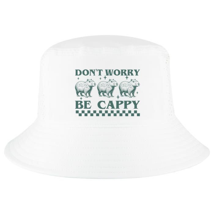 DonT Worry Be Cappy Funny Capybara Cool Comfort Performance Bucket Hat