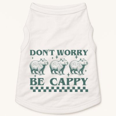 DonT Worry Be Cappy Funny Capybara Doggie Tank