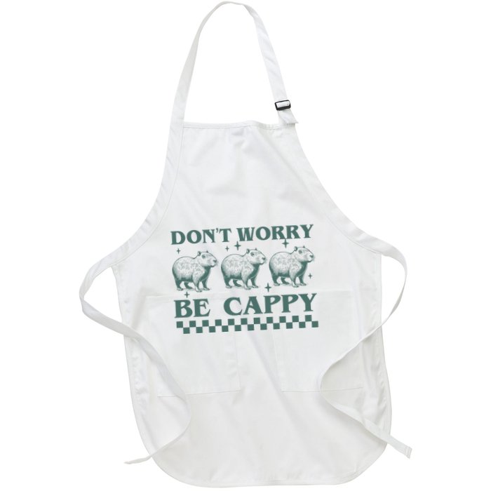 DonT Worry Be Cappy Funny Capybara Apron