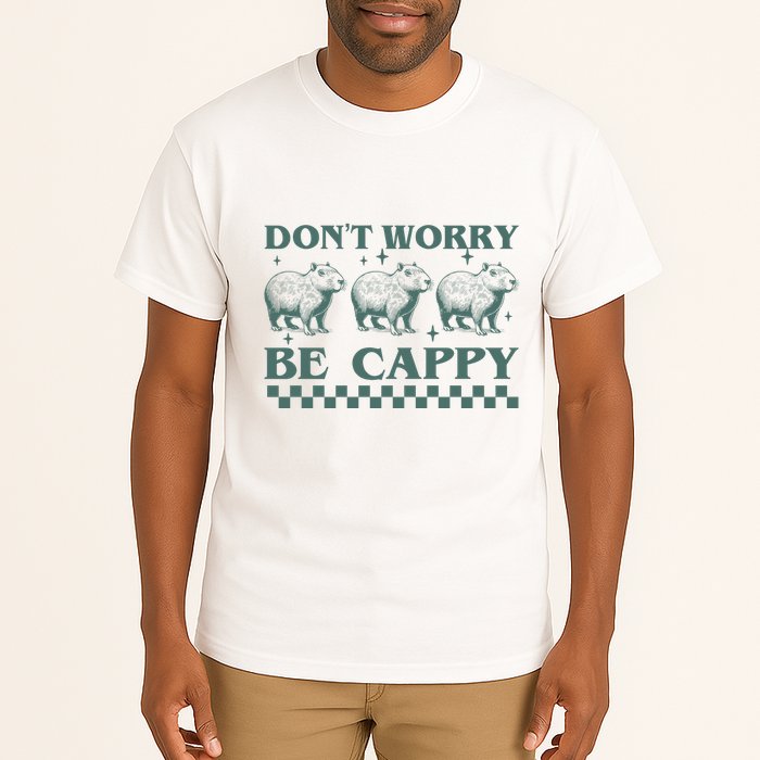 DonT Worry Be Cappy Funny Capybara Tall T-Shirt