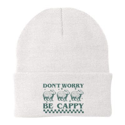 DonT Worry Be Cappy Funny Capybara Beanie