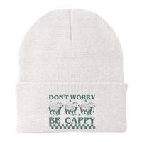 DonT Worry Be Cappy Funny Capybara Beanie