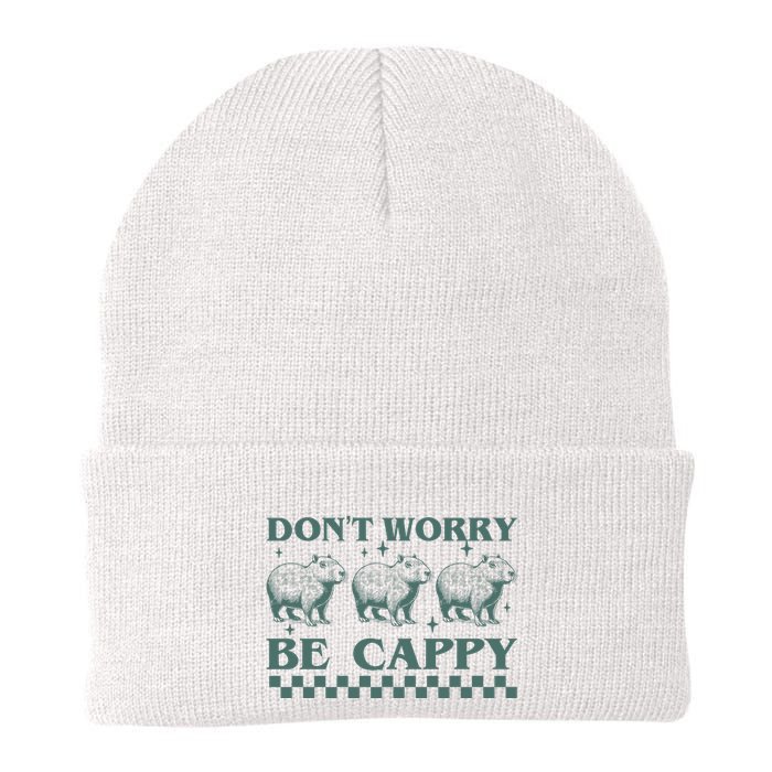 DonT Worry Be Cappy Funny Capybara Beanie