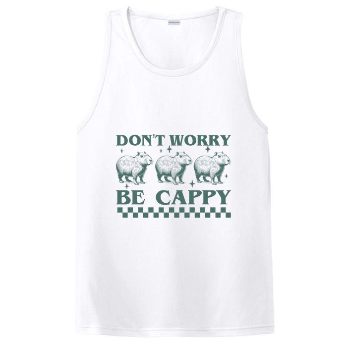DonT Worry Be Cappy Funny Capybara PosiCharge Competitor Tank