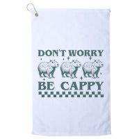 DonT Worry Be Cappy Funny Capybara Golf Towel