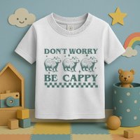 DonT Worry Be Cappy Funny Capybara Toddler T-Shirt