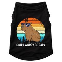 DonT Worry Be Capy Distressed Capybara Styles Animal Lover Doggie Tank