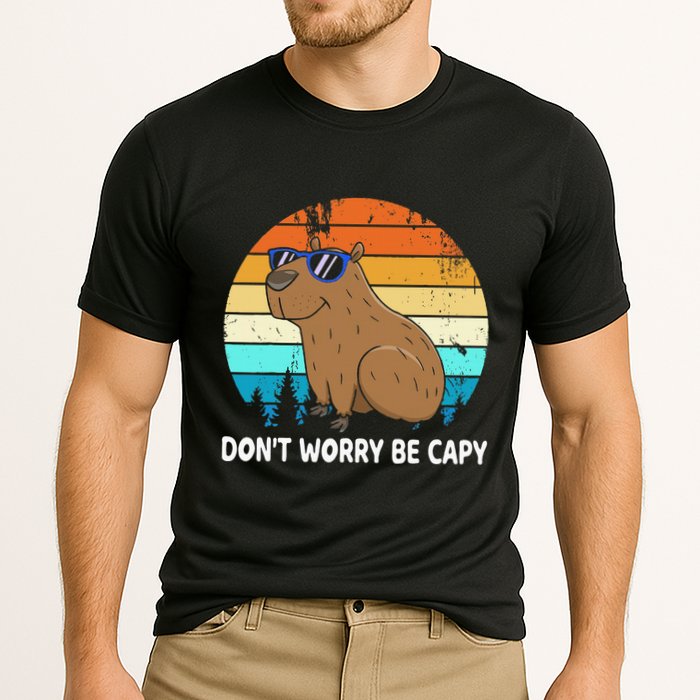DonT Worry Be Capy Distressed Capybara Styles Animal Lover Performance Shirt