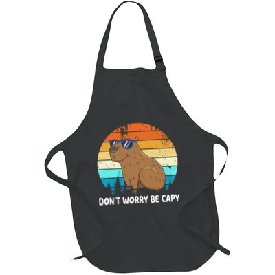 DonT Worry Be Capy Distressed Capybara Styles Animal Lover Apron