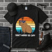 DonT Worry Be Capy Distressed Capybara Styles Animal Lover Tall T-Shirt