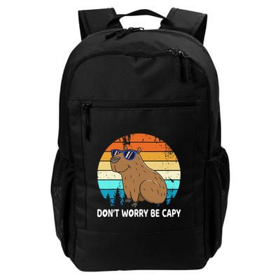 DonT Worry Be Capy Distressed Capybara Styles Animal Lover Backpack