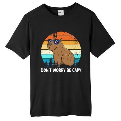 DonT Worry Be Capy Distressed Capybara Styles Animal Lover Tall Fusion ChromaSoft Performance T-Shirt