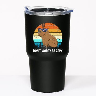 DonT Worry Be Capy Distressed Capybara Styles Animal Lover Tumbler
