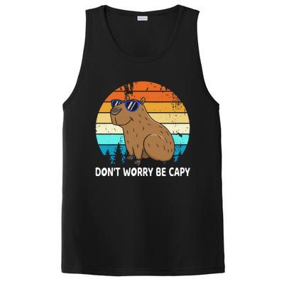 DonT Worry Be Capy Distressed Capybara Styles Animal Lover PosiCharge Competitor Tank