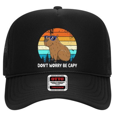 DonT Worry Be Capy Distressed Capybara Styles Animal Lover Trucker Hat