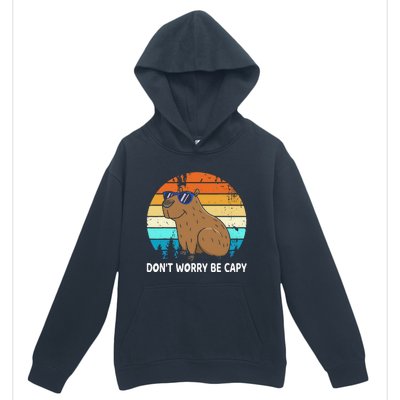 DonT Worry Be Capy Distressed Capybara Styles Animal Lover Urban Pullover Hoodie