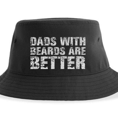 Dads with Beards are Better Fun Bearded Papa Gift Father Day Sustainable Bucket Hat