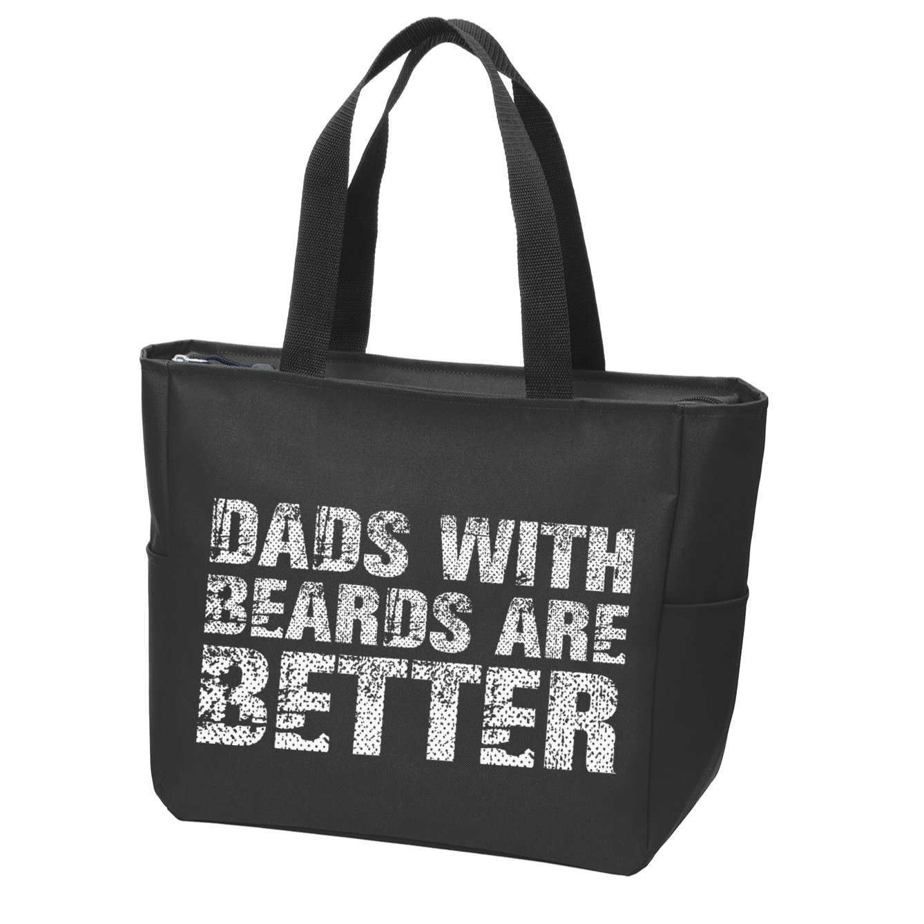Dads with Beards are Better Fun Bearded Papa Gift Father Day Zip Tote Bag