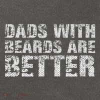 Dads with Beards are Better Fun Bearded Papa Gift Father Day Cotton Canvas Backpack