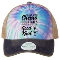 Done With Chemo Survivor Last Day Of Chemo End Of Chemo Legacy Tie Dye Trucker Hat
