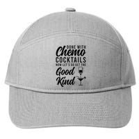 Done With Chemo Survivor Last Day Of Chemo End Of Chemo 7-Panel Snapback Hat