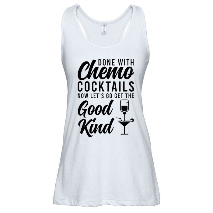 Done With Chemo Survivor Last Day Of Chemo End Of Chemo Ladies Essential Flowy Tank