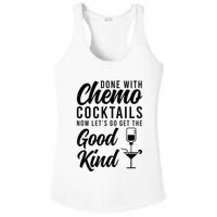 Done With Chemo Survivor Last Day Of Chemo End Of Chemo Ladies PosiCharge Competitor Racerback Tank