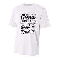 Done With Chemo Survivor Last Day Of Chemo End Of Chemo Youth Performance Sprint T-Shirt