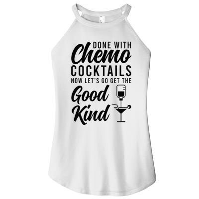 Done With Chemo Survivor Last Day Of Chemo End Of Chemo Women's Perfect Tri Rocker Tank