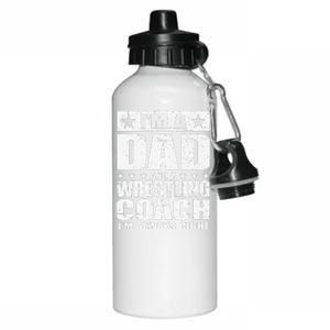 Dad Wrestling Coach Coaches Fathers Day S Gift Aluminum Water Bottle