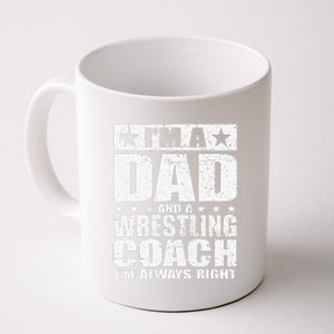 Dad Wrestling Coach Coaches Fathers Day S Gift Coffee Mug