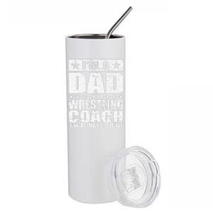 Dad Wrestling Coach Coaches Fathers Day S Gift Stainless Steel Tumbler