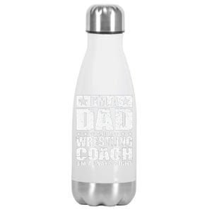 Dad Wrestling Coach Coaches Fathers Day S Gift Stainless Steel Insulated Water Bottle