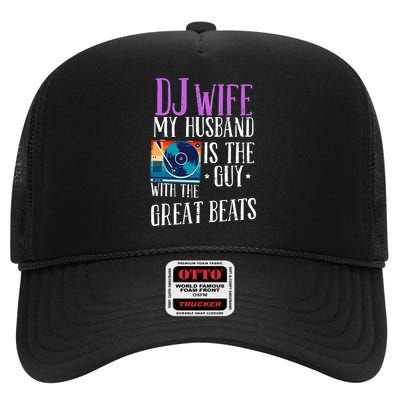 Dj Wife Cool Music Produzent Dj High Crown Mesh Back Trucker Hat