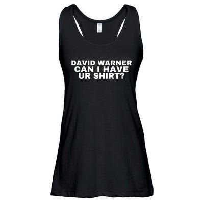 David Warner Can I Have Ur Shirt Funny Ladies Essential Flowy Tank