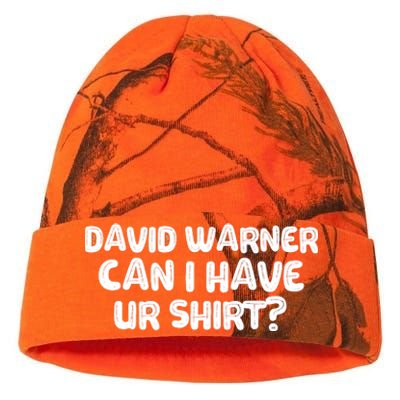 David Warner Can I Have Ur Shirt Funny Kati Licensed 12" Camo Beanie