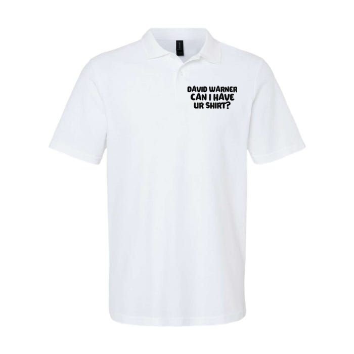 David Warner Can I Have Ur Shirt Funny Softstyle Adult Sport Polo