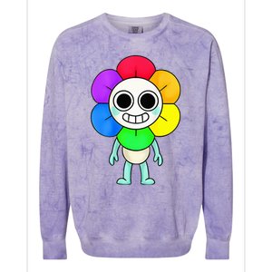 Dandy World Costume Christmas And New Year 2025 Colorblast Crewneck Sweatshirt