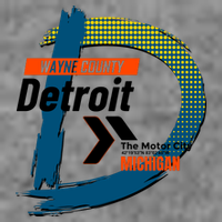 Detroit Wayne County Michigan Modern Logo Premium T-Shirt