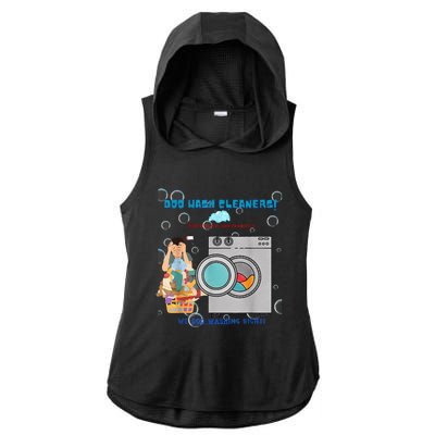 Doo Wash Cleaners Ladies PosiCharge Tri-Blend Wicking Draft Hoodie Tank