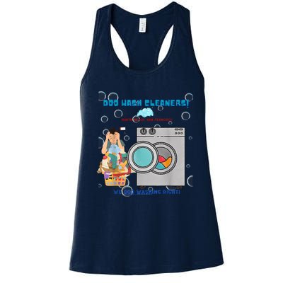 Doo Wash Cleaners Women's Racerback Tank