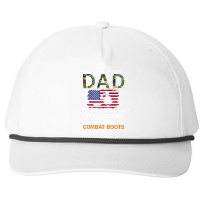 Daughter Wear Combat Bootsfunny Giftproud Mp Military Police Dad Army Gift Snapback Five-Panel Rope Hat