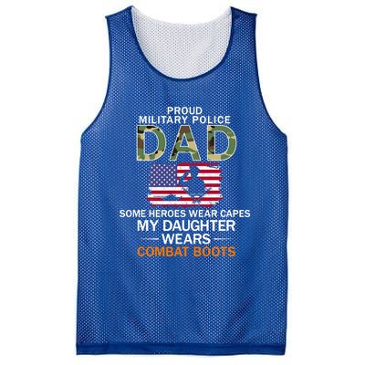 Daughter Wear Combat Bootsfunny Giftproud Mp Military Police Dad Army Gift Mesh Reversible Basketball Jersey Tank