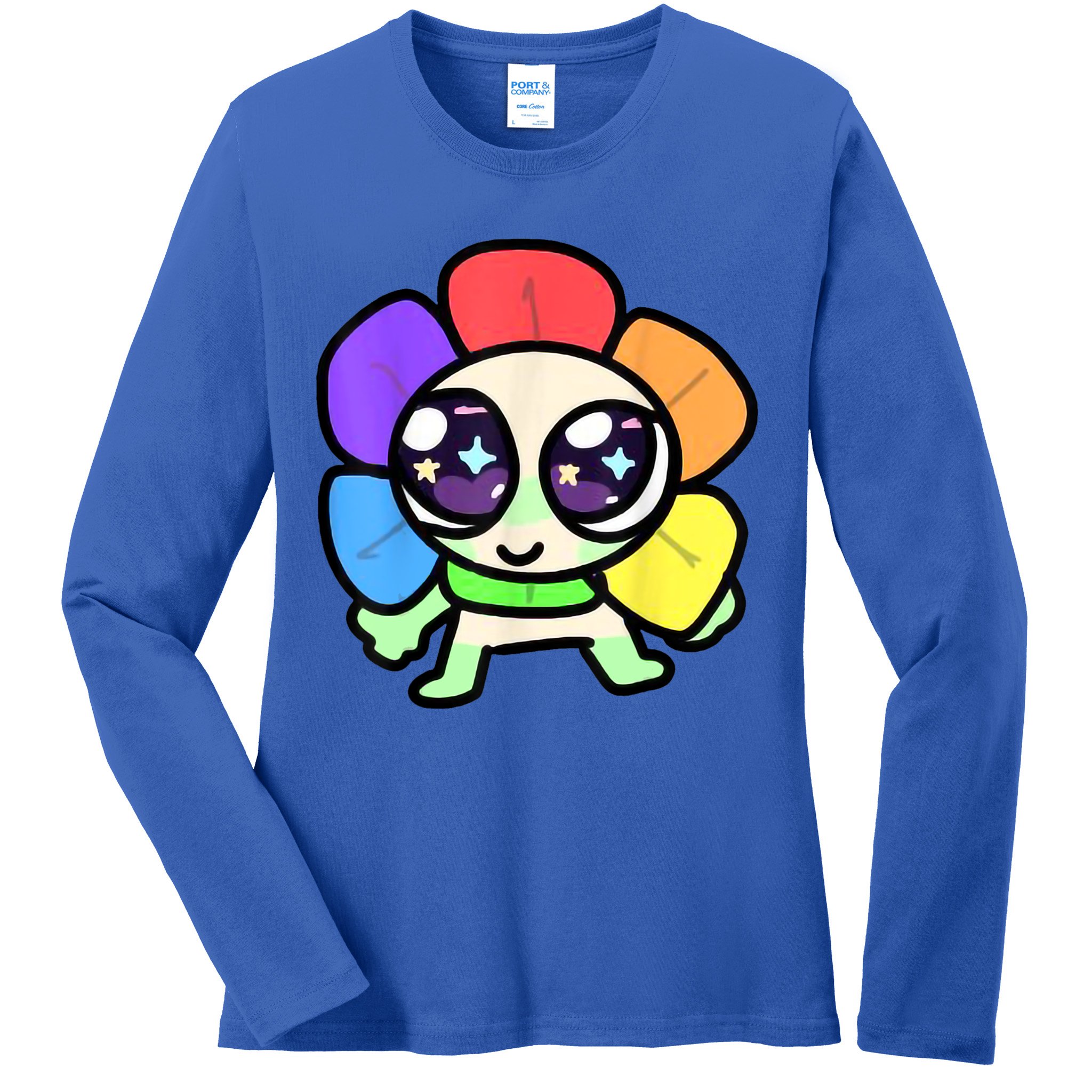 Dandy World Costume For Birthday Christmas Dandys Ladies Long Sleeve Shirt