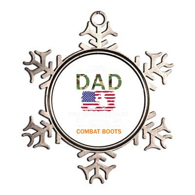 Daughter Wear Combat Bootsgiftproud Mp Military Police Dad Army Gift Metallic Star Ornament