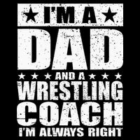 Dad Wrestling Coach Coaches Fathers Day Gift 16 in Basic Backpack